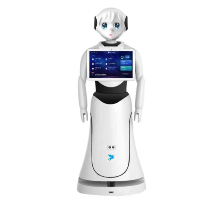 Autonomiczny robot witający gości