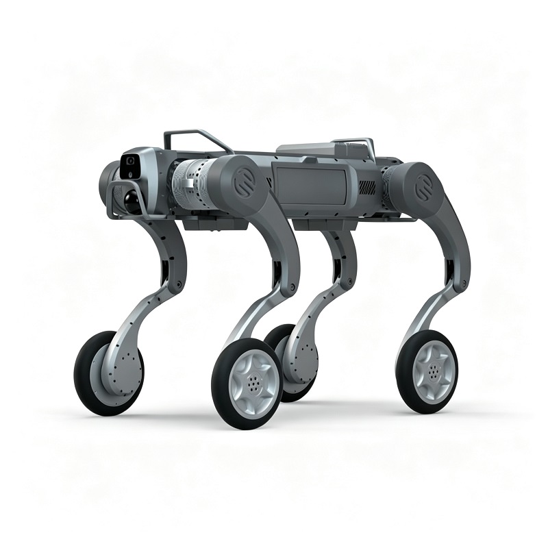 Hybrydowe podwozie robota na nogach Czteroosobowy robot-pies
