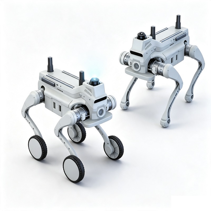Przemysłowy robot czteroosobowy do kontroli i badań