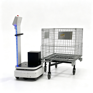 Inteligentny autonomiczny robot mobilny z ciągnikiem holowniczym