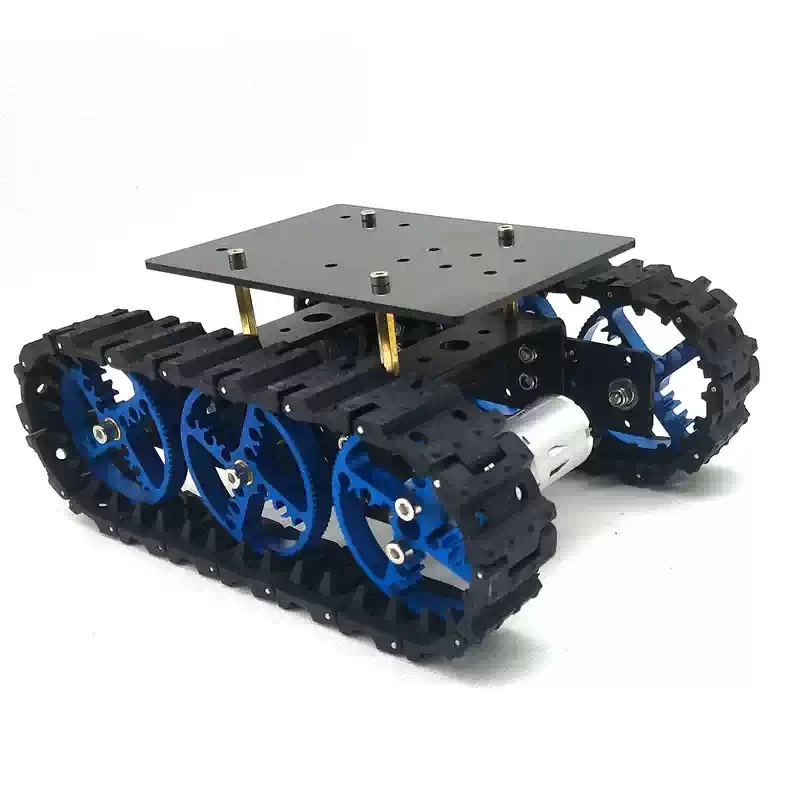 Mini inteligentne gumowe podwozie robota gąsienicowego
