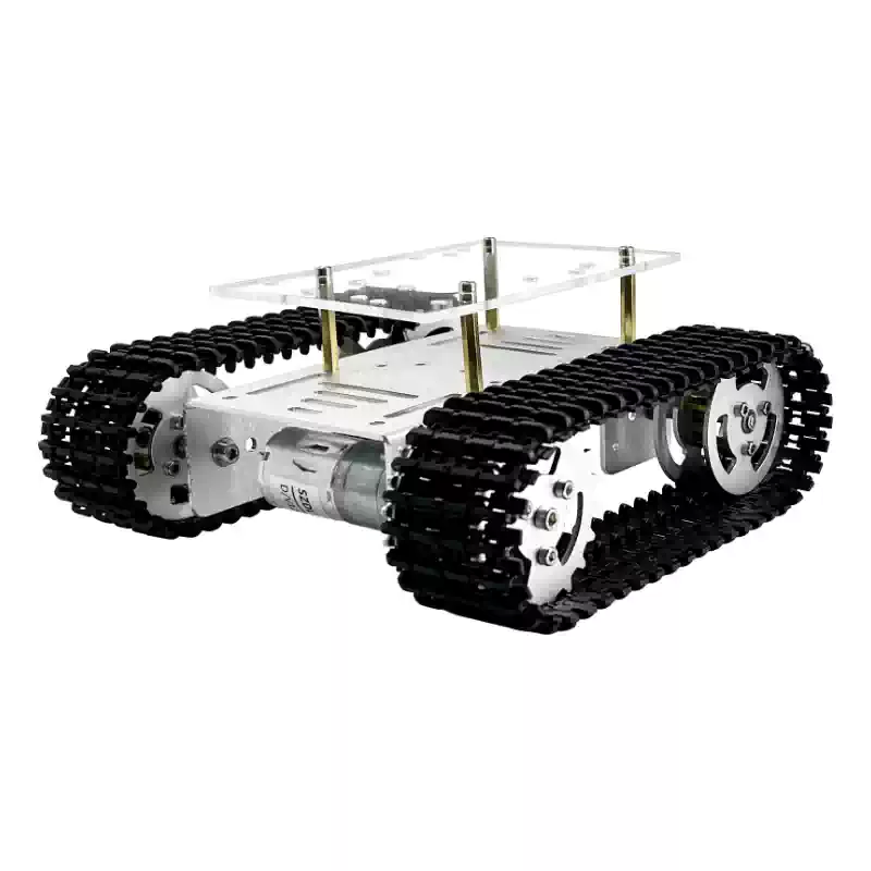 Podwozie robota gąsienicowego typu open source, platforma do samodzielnego montażu
